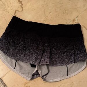 Lululemon Athletica Black and Gray Athletic Shorts